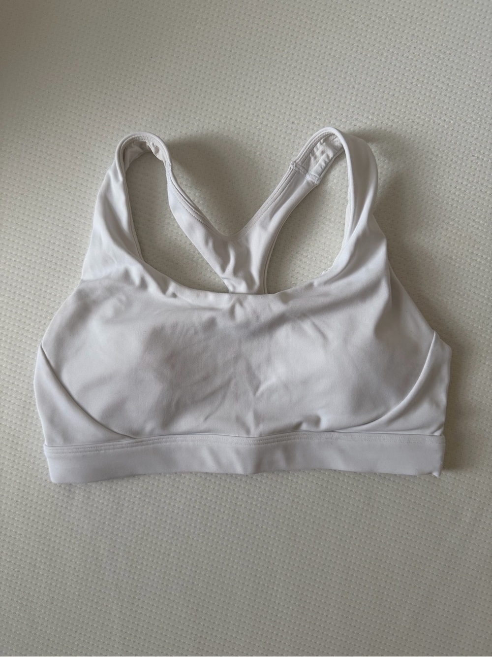 Athleta White Racerback Bra Size Small